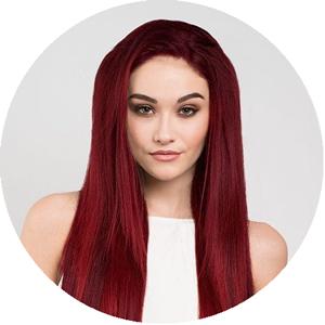 Red half wigs red hairpieces red 3 4 wigs Annabelles Wigs UK