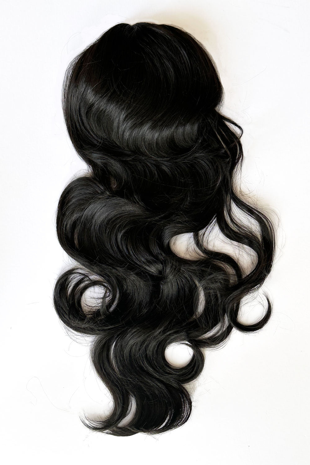 Double volume hairpiece extension: Naomi black