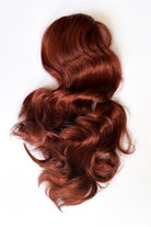 Double volume hairpiece extension: Naomi copper red