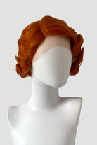 Ginger pinup wig, lace front, vintage style: Flo