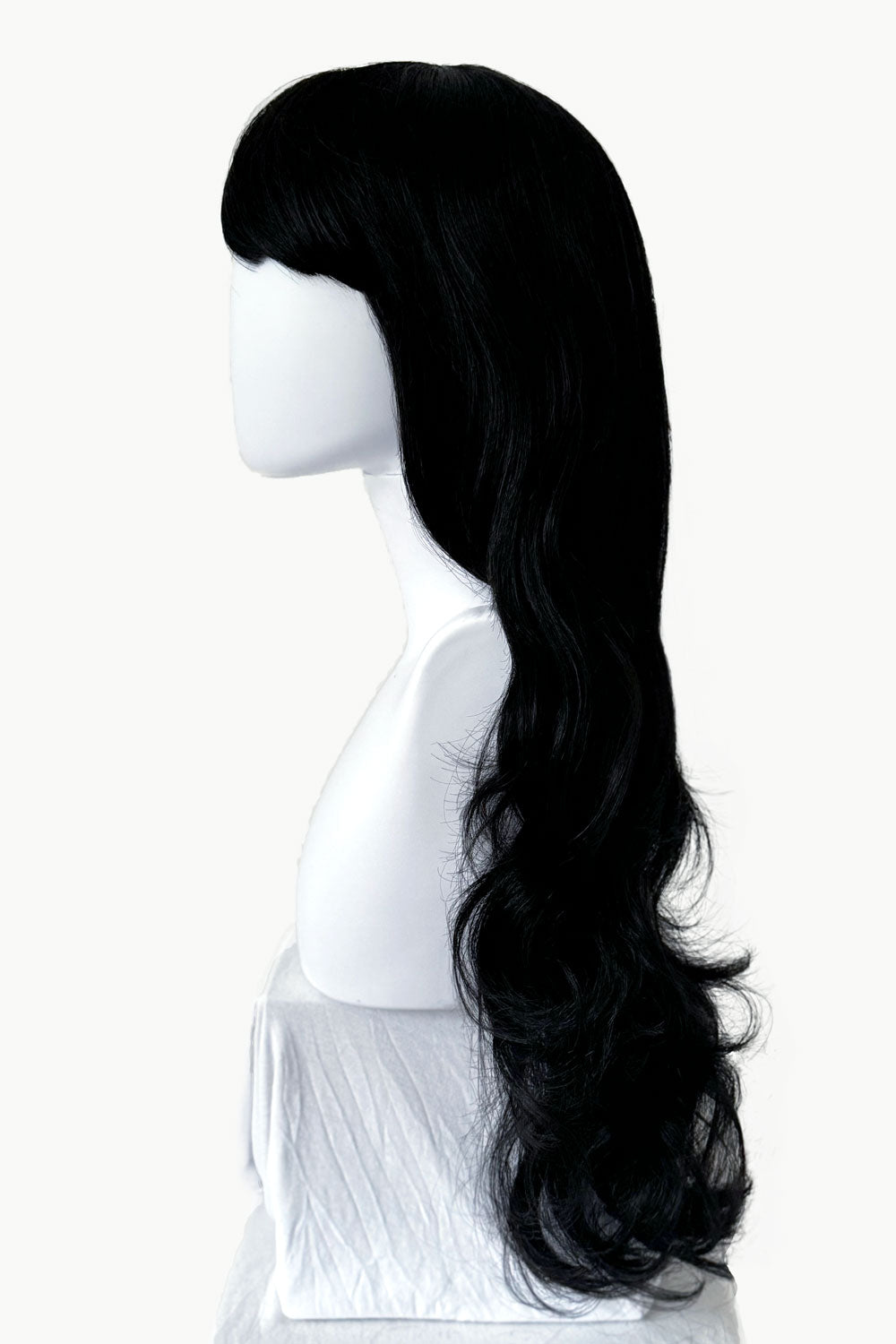 Long black wavy buy curly wig