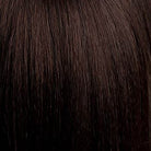 Annabelle's Wigs heat styleable synthetic wig dark chocolate brown Half wig hairpiece (3/4 wig), long, Flexihair: Kate