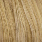 Annabelle's Wigs synthetic wig ash blonde blending to light blonde 613T24 Long blonde half wig hairpiece (3/4 wig) loose curls: Frankii