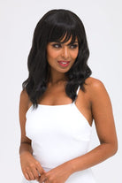 Black long wavy bob wig (lob): Sigrid