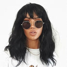 Black long wavy bob wig (lob): Sigrid