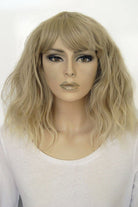 Dusty Blonde Long Bob Wig (LOB) with textured waves: Ariana freeshipping - AnnabellesWigs