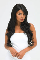 Long black wig, wavy: Kerry freeshipping - AnnabellesWigs