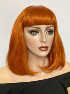 Ginger wig with a short retro style fringe: Bonnie freeshipping - AnnabellesWigs
