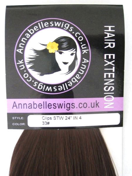 Clip-in hair extensions, 6 piece, full head, 150g AnnabellesWigs