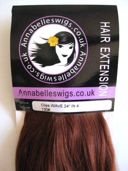 Clip-in hair extensions, 6 piece, full head, 150g AnnabellesWigs