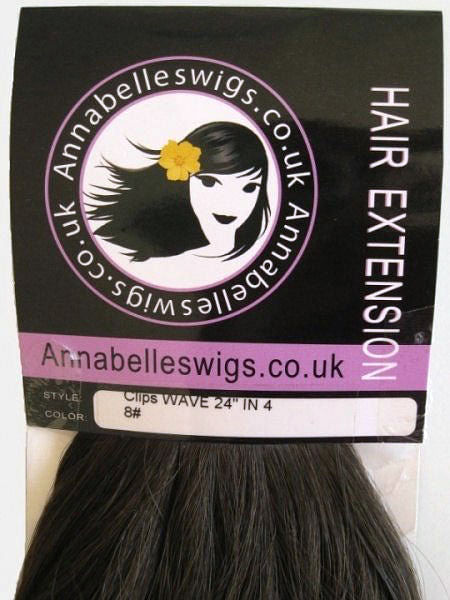 Clip-in hair extensions, 6 piece, full head, 150g AnnabellesWigs